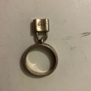 Tiffany silver ring, with lock.